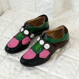 ⋆｡˚✩ Hand Painted Flower Loafers ✩˚｡⋆